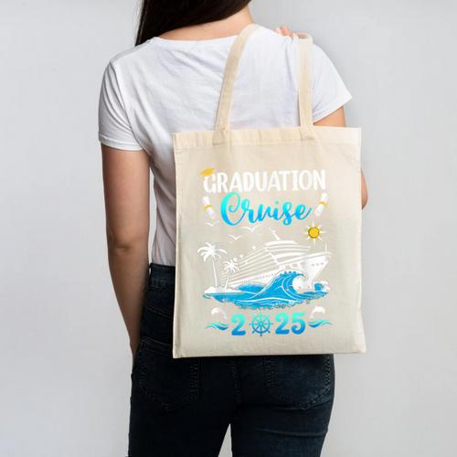 Class Of 2025 Graduation Cruise Senior Graduates Vacation Canvas Tote Bag - Best Gift Smart