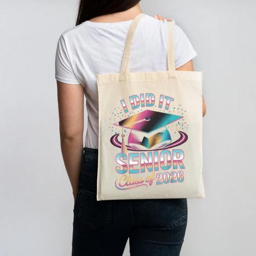 Class Of 2026 Senior Graduation I Did It Canvas Tote Bag - Best Gift Smart