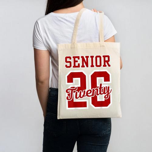 Class Of 2026 Senior 2026 Senior Twenty 26 Graduation Men Canvas Tote Bag - Best Gift Smart
