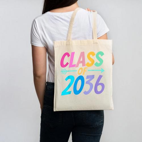 Class Of 2036 First Day Kindergarten Grow With Me Graduation Canvas Tote Bag - Best Gift Smart