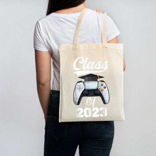 Class Of Gamer 2023 Shirt Graduation Game Boy Graduate Canvas Tote Bag - Best Gift Smart