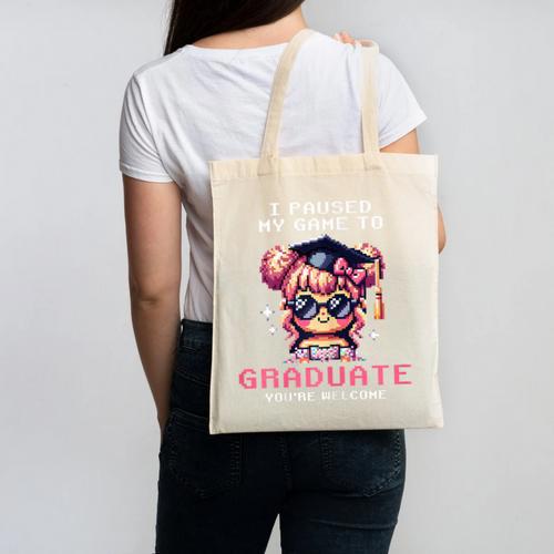 Classic I'm From The 1900s Retro Games Graduating Girl Canvas Tote Bag - Figerry