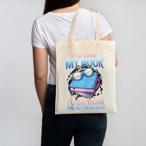 I Closed My Book To Be Here Shirt I Closed My Books Canvas Tote Bag - Bookorys