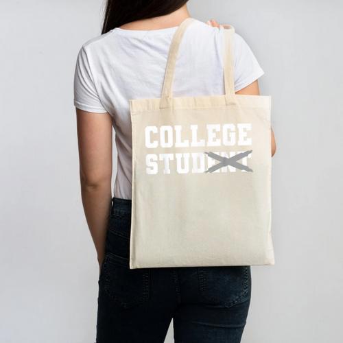 College Stud Student For Men Women Graduation Day Canvas Tote Bag - Best Gift Smart