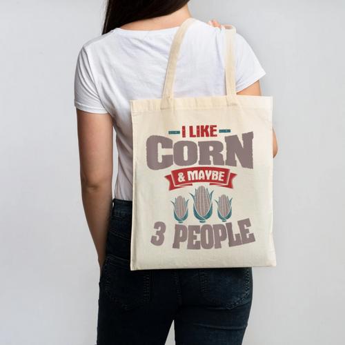 Corn Enthusiast Introvert Maize Farmer Planter Grower Canvas Tote Bag - Raresse