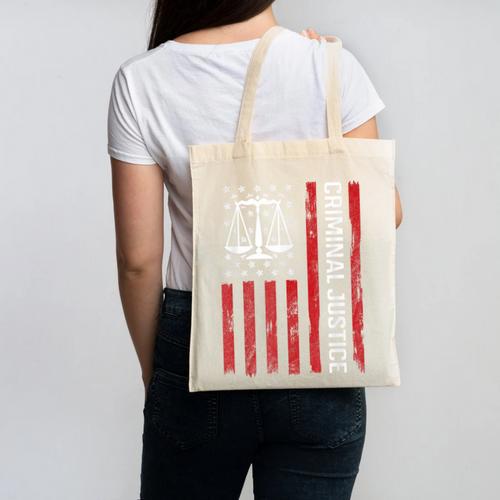 Criminal Justice Major College Student Graduate Graduation Canvas Tote Bag - Best Gift Smart