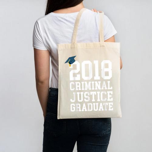 Criminal Justice Major Shirt 2018 Graduate Graduation E Canvas Tote Bag - Best Gift Smart