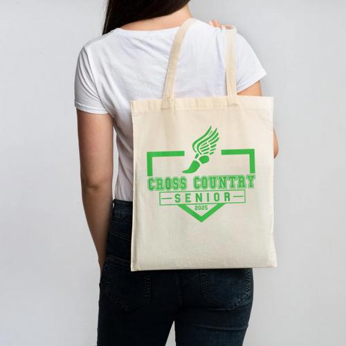 Cross Country Senior Night Senior 2025 Graduation Party 23 Canvas Tote Bag - Best Gift Smart