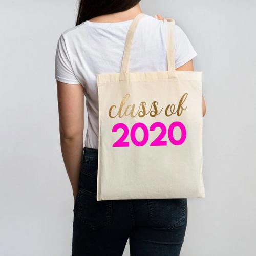 Cute Graduation Shirt Class Of 2020 Shirt Canvas Tote Bag - Best Gift Smart