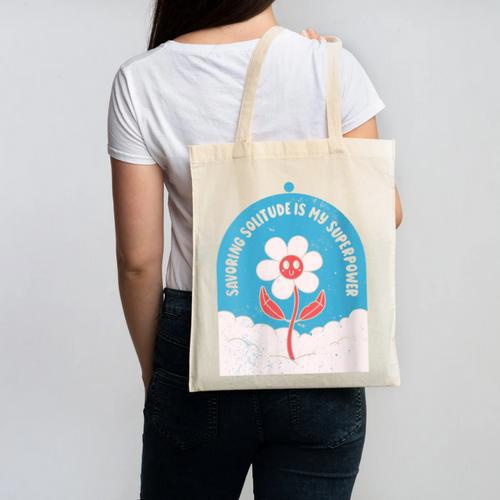 Cute Introvert Shy Teen Anti-Social Inner Strength Canvas Tote Bag - Raresse
