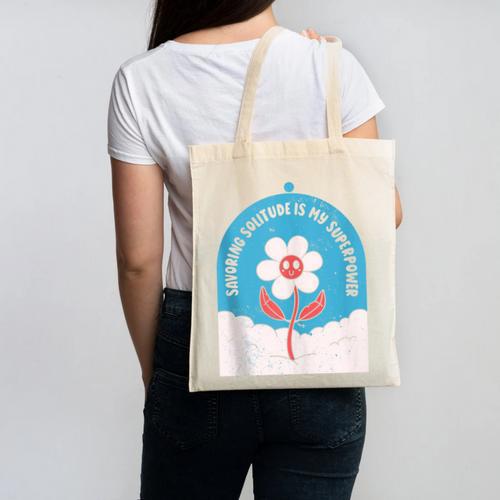 Cute Introvert Shy Teen Anti-Social Inner Strength Canvas Tote Bag - Raresse