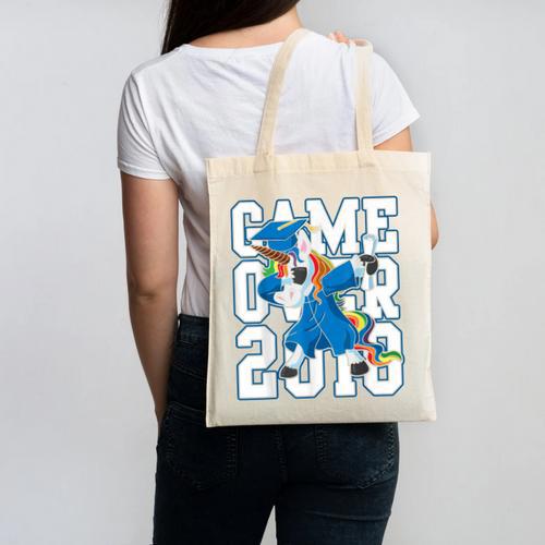 Dabbing Graduation Class Of 2018 T Shirt Unicorn Dab Canvas Tote Bag - Best Gift Smart