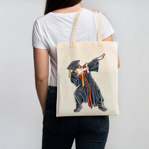 Dabbing Graduation Class Of 2020 Men Boys Kids Graduates Canvas Tote Bag - Best Gift Smart