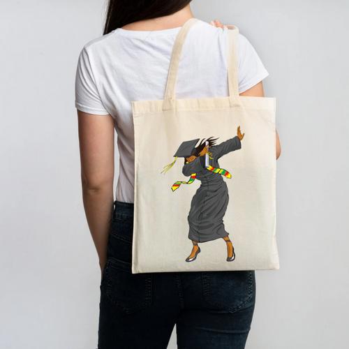 Dabbing Graduation Class Of 2025 Women History Month Canvas Tote Bag - Best Gift Smart