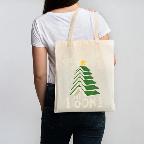 Dashing Through The Books Christmas Book Lovers Men Women Canvas Tote Bag - Bookorys DE