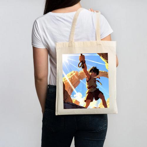 David And Goliath Bible Book Samuel King David Anime Manga Canvas Tote Bag - Bookorys DE