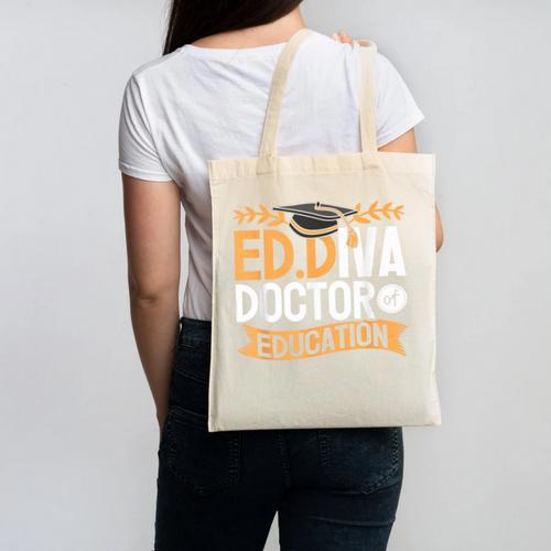 Doctor Of Education EdD Graduation ED Diva Canvas Tote Bag - Best Gift Smart