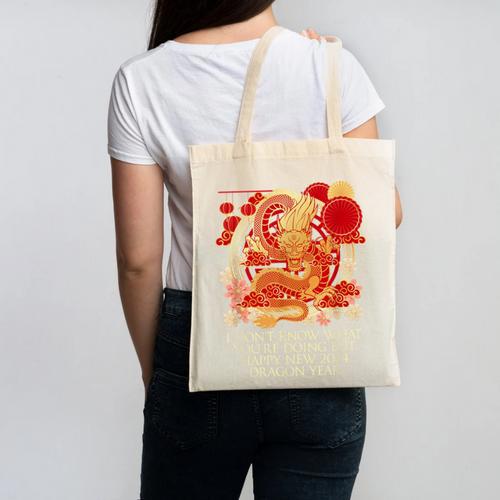 I Dont Know What Youre Doing Chinese New Year Introvert Canvas Tote Bag - Raresse