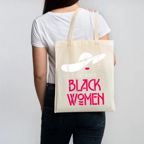 Educated Women Graduation Shirt Canvas Tote Bag - Best Gift Smart