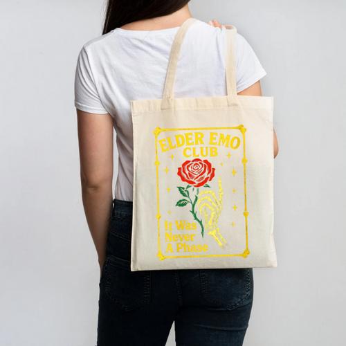 Elder Emo Club Emo Gothic Music Nostalgia Canvas Tote Bag - Figerry