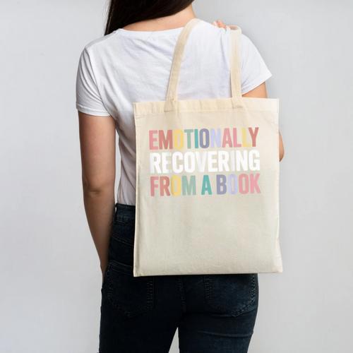Emotionally Recovering From a Book Reading Librarian Canvas Tote Bag - Bookorys