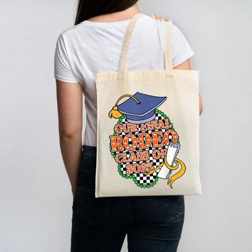 Our Final Rodeo Class Of 2025 Rodeo Western Graduation Texas Canvas Tote Bag - Best Gift Smart