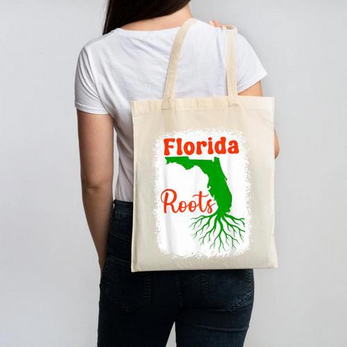 Florida Roots Florida Nostalgia Canvas Tote Bag - Figerry