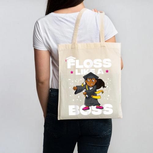 Floss Like A Boss Shirt Class Of 2019 Graduation Kids Canvas Tote Bag - Best Gift Smart