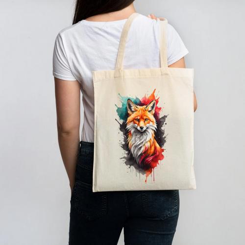 Fox For Fox Lovers Men Women Kids Introverts Canvas Tote Bag - Raresse