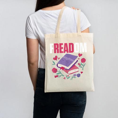 Freadom Anti Ban Books Freedom To Read Book Reading Canvas Tote Bag - Bookorys DE