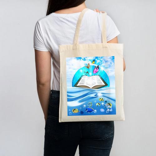 Frutiger Aero Aesthetic Tech Book Butterfly Canvas Tote Bag - Figerry