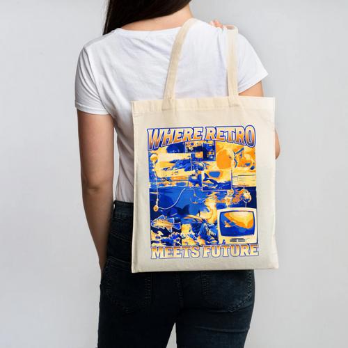 Frutiger Aero Retro Vibes Y2K 90's Vibes Canvas Tote Bag - Figerry