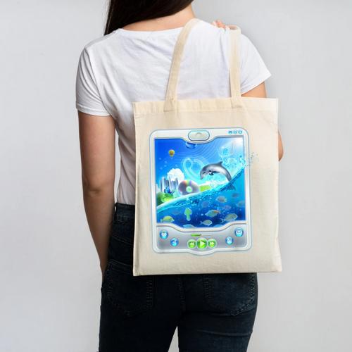 Frutiger Aero Skeuomorphism User Interface Nostalgia Canvas Tote Bag - Figerry