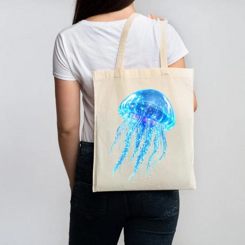 Frutiger Aero Y2K Jellyfish Canvas Tote Bag - Figerry