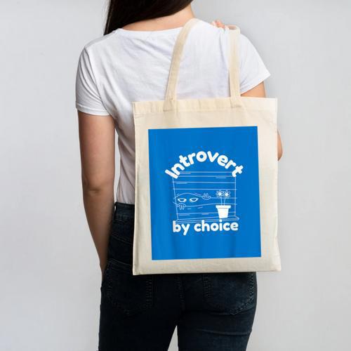 Fun For Introverts Canvas Tote Bag - Raresse