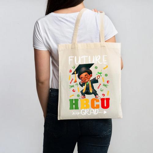 Future HBCU Grad History Boy Graduation HBCU Kids Canvas Tote Bag - Best Gift Smart