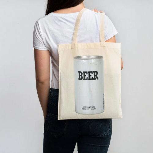 Generic Beer 1980s 80s Nostalgia Canvas Tote Bag - Figerry