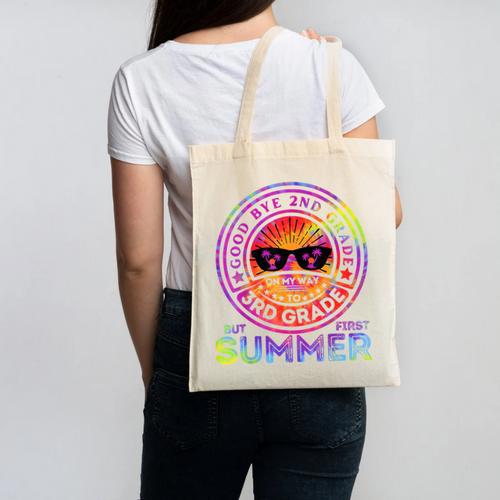 Goodbye 2nd Grade Graduation To 3rd Grade First Summer Kids Canvas Tote Bag - Best Gift Smart