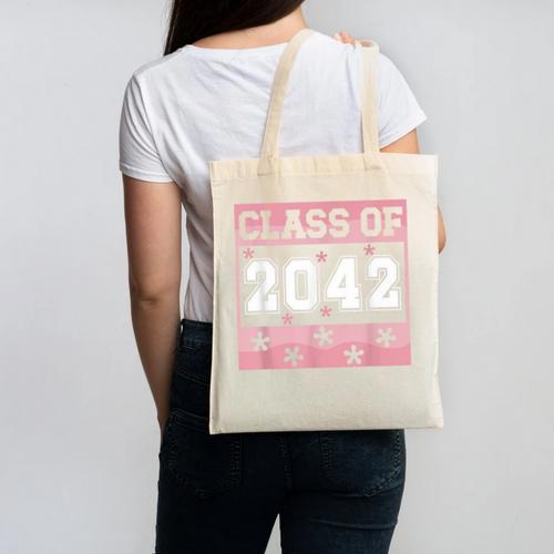 Graduating Class Of 2042 First Day Of School 2042 Graduation Canvas Tote Bag - Best Gift Smart