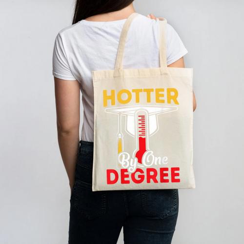 Graduation 2024 Hotter By One Degree Shirt Class Of 24 Canvas Tote Bag - Best Gift Smart