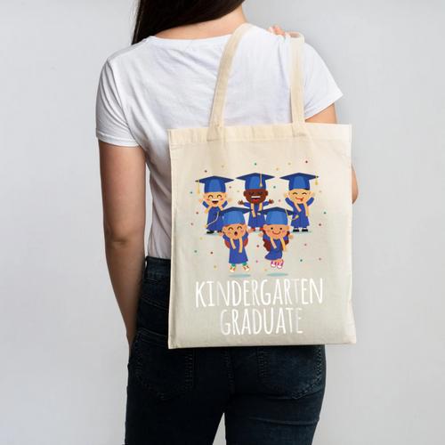 Graduation Shirt Kindergarten Graduate Tshirt Canvas Tote Bag - Best Gift Smart