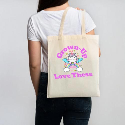 Grown-Up Still Love These Magical Unicorn Nostalgia Canvas Tote Bag - Figerry