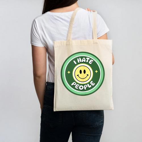 I Hate People Saying For Introverts Canvas Tote Bag - Raresse