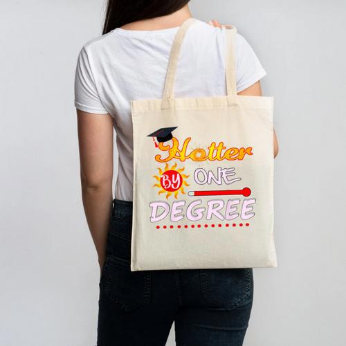 Hotter By One Degree Class Of Graduation 2019 Canvas Tote Bag - Best Gift Smart