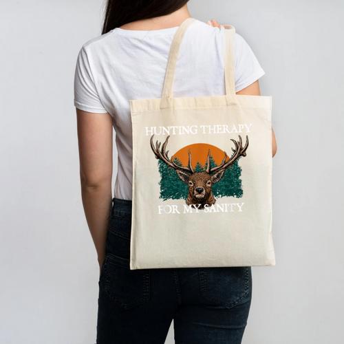 Hunting For My Sanity Introvert Hunter Antisocial Canvas Tote Bag - Raresse