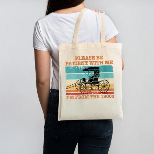 I'm From The 1900s Vintage Retirement Canvas Tote Bag - Figerry