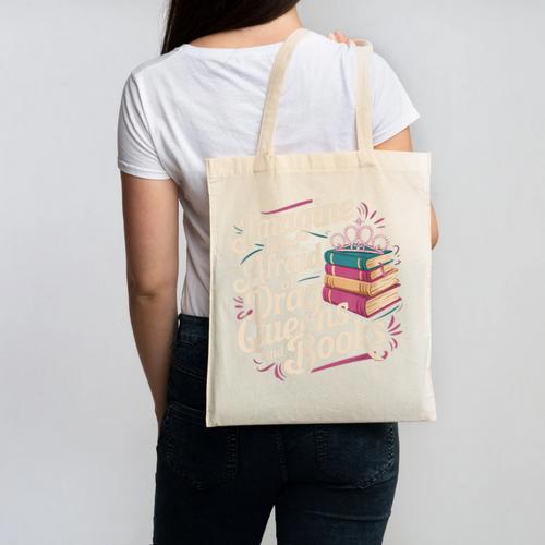 Imagine Being Afraid Of Drag Queens And Books LGBT Pride Canvas Tote Bag - Bookorys UK