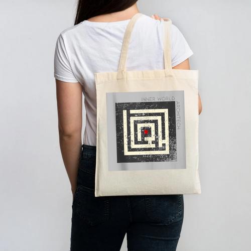 Inner World Architect Premium INTJ Tshirt Introvert Canvas Tote Bag - Raresse