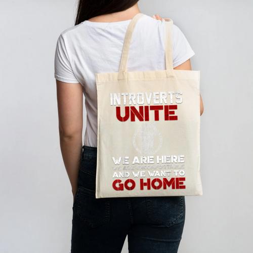 INTP Introverts Unite Anti Social For Men Women Canvas Tote Bag - Raresse