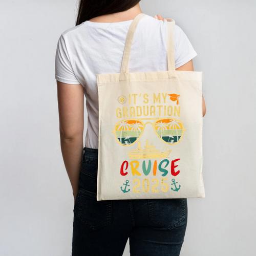 It's My Graduation Cruise 2025 Summer Cruise Seniors Trip Canvas Tote Bag - Best Gift Smart
